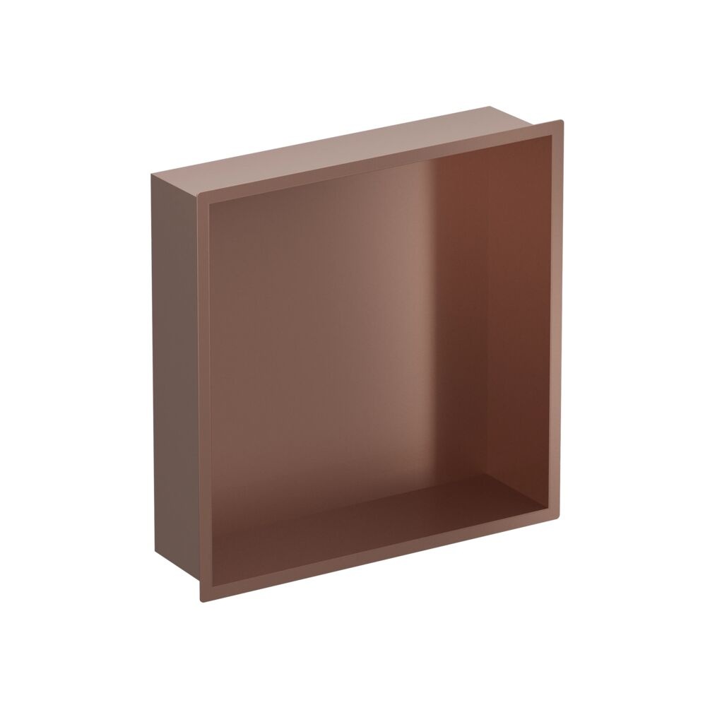 Cutout image of Crosswater Brushed Bronze 305mm Shallow Shower Niche